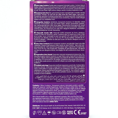 SKINS - EXTRA LARGE PREMIUM CONDOMS PACK 8 - My naughty haven #