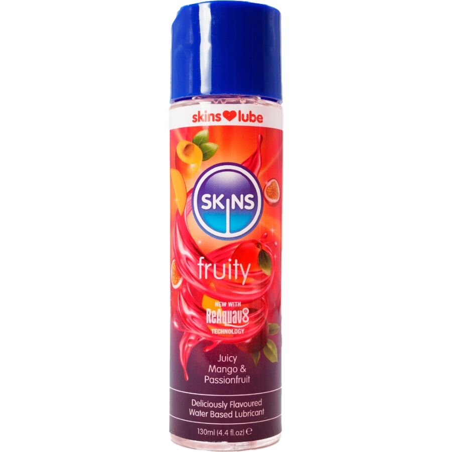 SKINS - FRUITY WATER-BASED LUBRICANT MANGO & PASSION FRUIT 130 ML - My naughty haven #