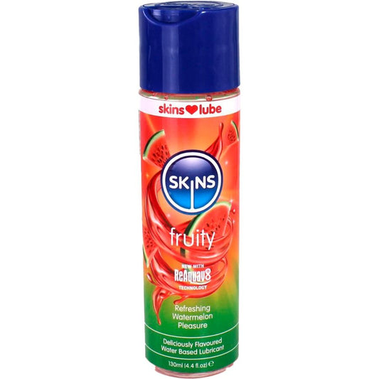 SKINS - FRUITY WATER-BASED LUBRICANT WATERMELON 130 ML - My naughty haven #