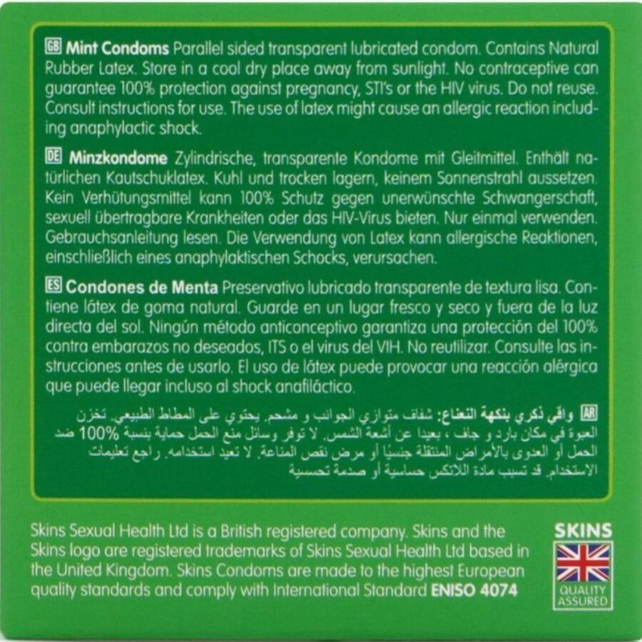 SKINS - MINT PREMIUM CONDOMS PACK 4 - My naughty haven #