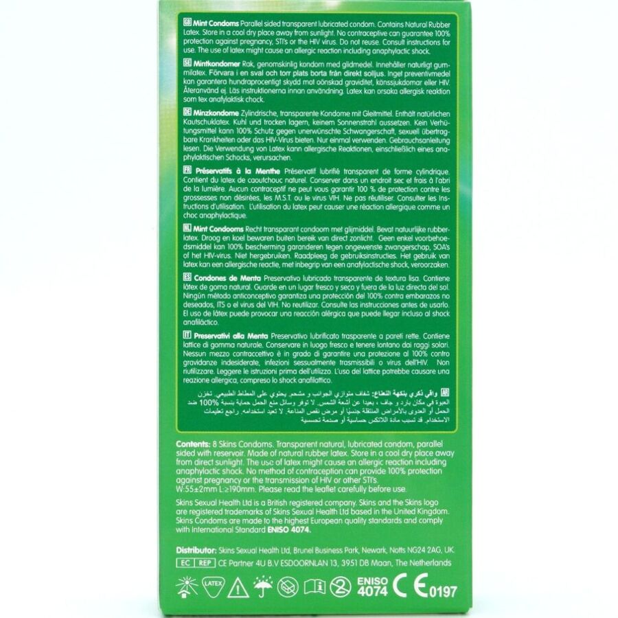 SKINS - MINT PREMIUM CONDOMS PACK 8 - My naughty haven #