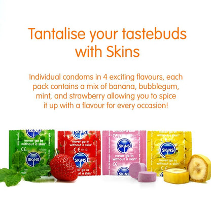 SKINS - MULTI FLAVORS PREMIUM CONDOMS PACK 16 - My naughty haven #
