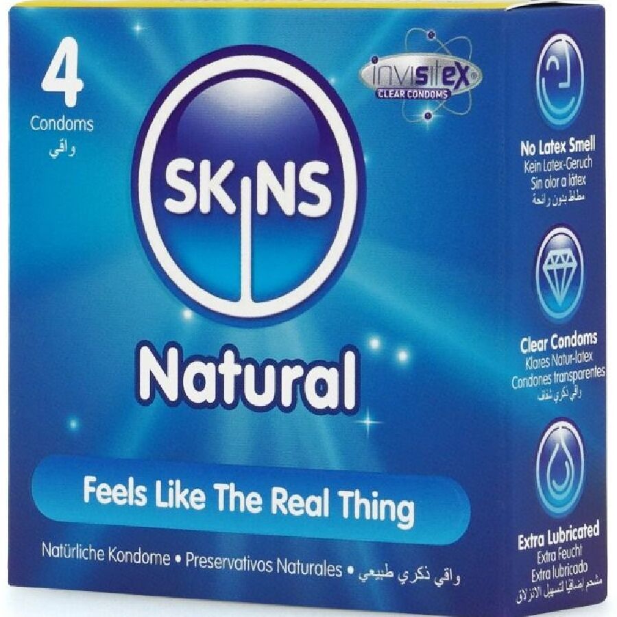 SKINS - NATURAL PREMIUM CONDOMS PACK 4 - My naughty haven #