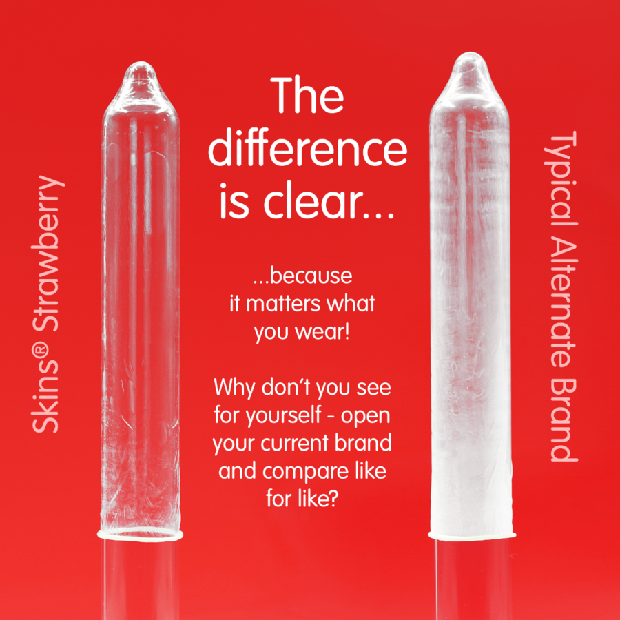 SKINS - STRAWBERRY PREMIUM CONDOMS PACK 8 - My naughty haven #