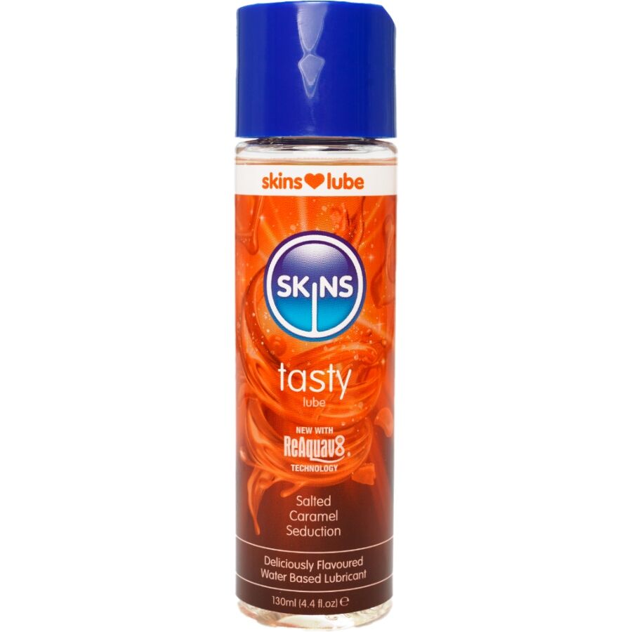 SKINS - TASTY WATER-BASED LUBRICANT SALTED CARAMEL 130 ML - My naughty haven #