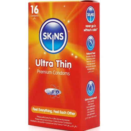 SKINS - ULTRA THIN PREMIUM CONDOMS PACK 16 - My naughty haven #