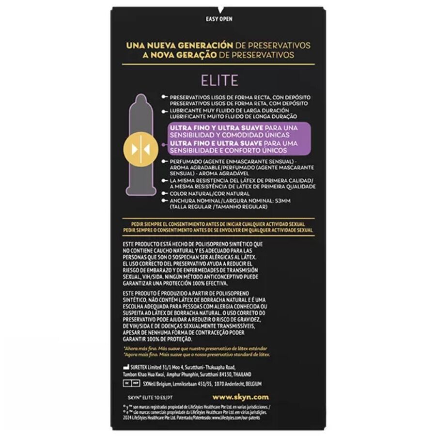 SKYN - ELITE ULTRA-THIN CONDOMS 10 UNITS - My naughty haven #