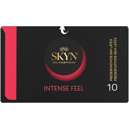SKYN - INTENSE FEEL TEXTURED CONDOM WITH WAVY DESIGN 10 UNITS - My naughty haven #