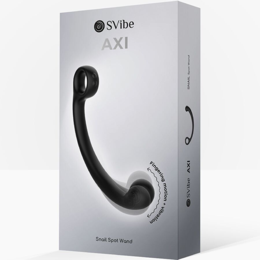 SNAIL VIBE - AXI VIBRATING MASSAGE WAND BLACK - My naughty haven #