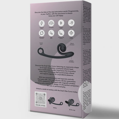 SNAIL VIBE - CURVE VIBRATOR BLACK - My naughty haven #