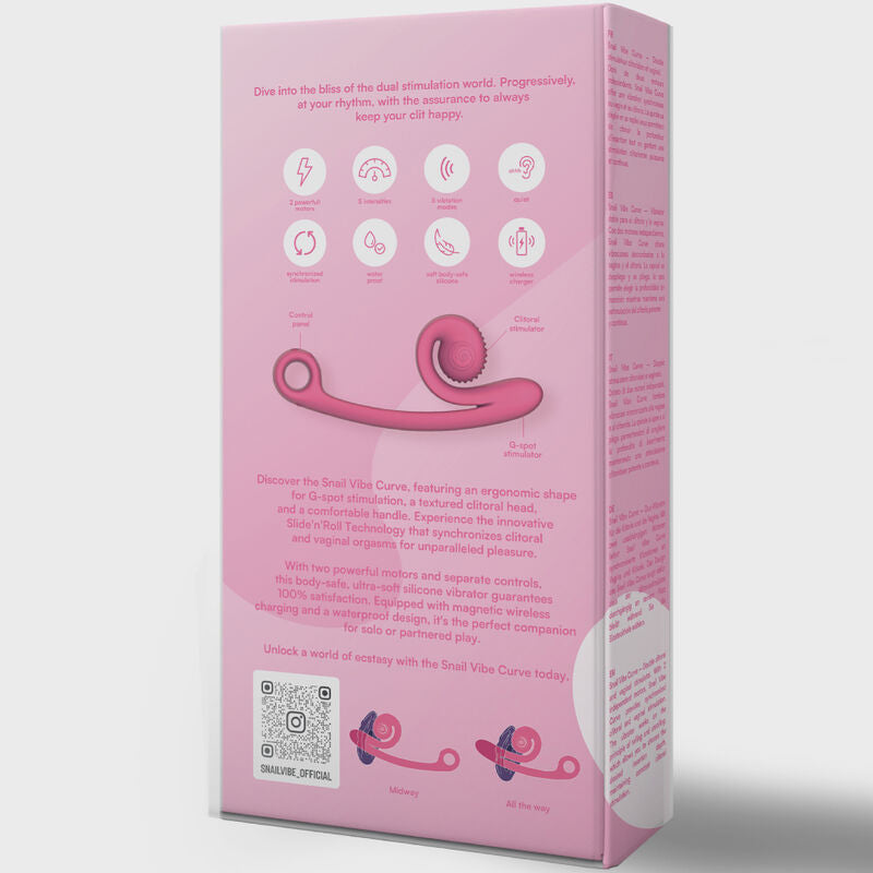 SNAIL VIBE - CURVE VIBRATOR PINK - My naughty haven #