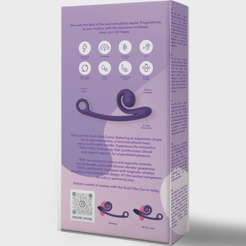 SNAIL VIBE - CURVE VIBRATOR PINK - My naughty haven #