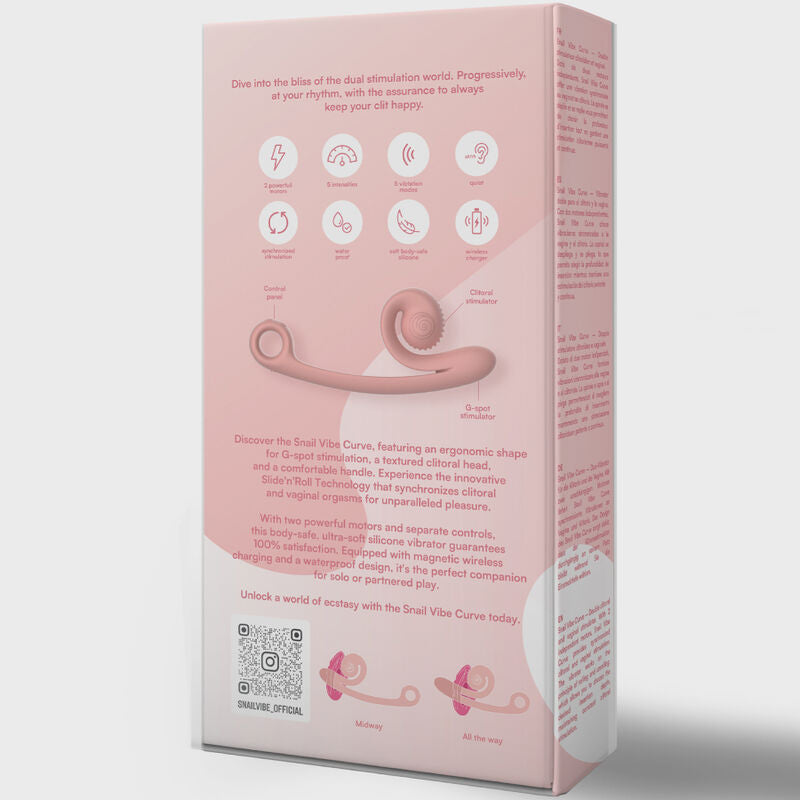 SNAIL VIBE - CURVE VIBRATOR PINK - My naughty haven #