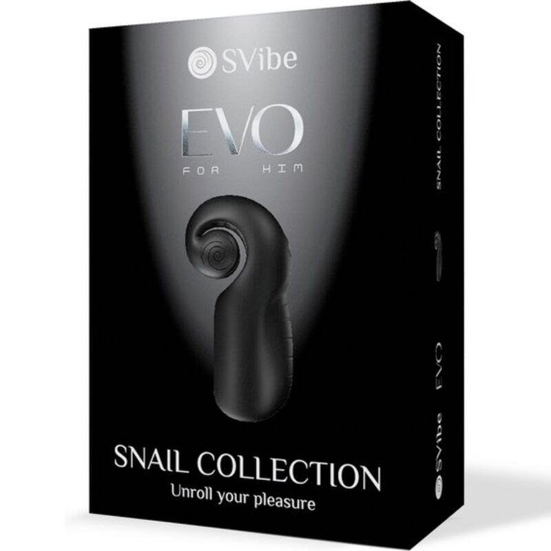 SNAIL VIBE - EVO FOR HIM MALE MASTURBATOR SLIDE NROLL BLACK - My naughty haven #