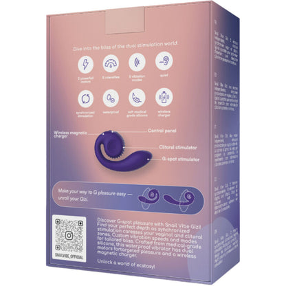 SNAIL VIBE - GIZI DUAL STIMULATOR PINK - My naughty haven #