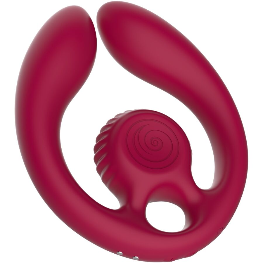 SNAIL VIBE - GIZI DUO COUPLES STIMULATOR REMOTE CONTROL BURGUNDY - My naughty haven #