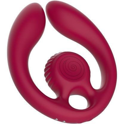 SNAIL VIBE - GIZI DUO COUPLES STIMULATOR REMOTE CONTROL BURGUNDY - My naughty haven #