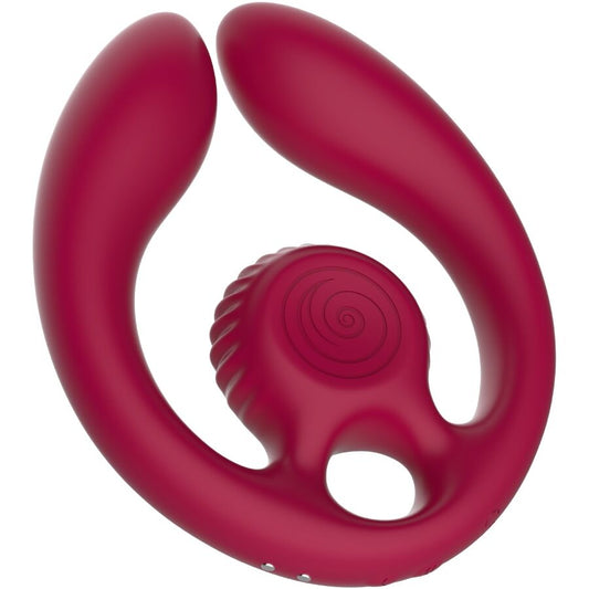 SNAIL VIBE - GIZI DUO COUPLES STIMULATOR REMOTE CONTROL BURGUNDY - My naughty haven #