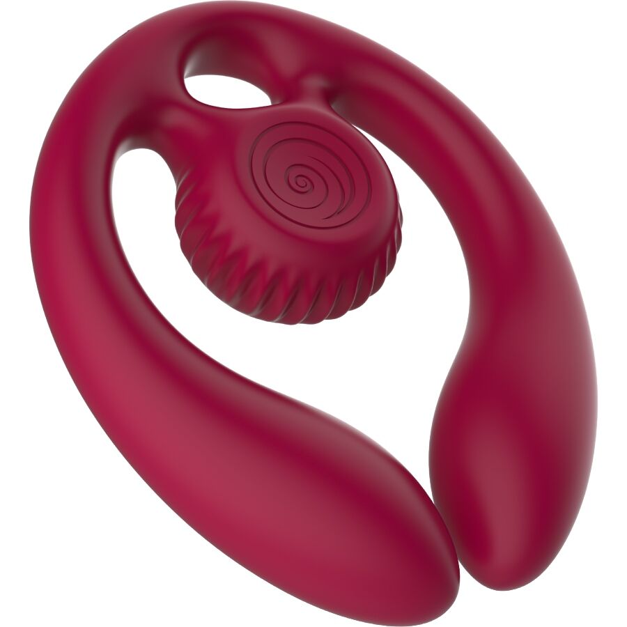 SNAIL VIBE - GIZI DUO COUPLES STIMULATOR REMOTE CONTROL BURGUNDY - My naughty haven #
