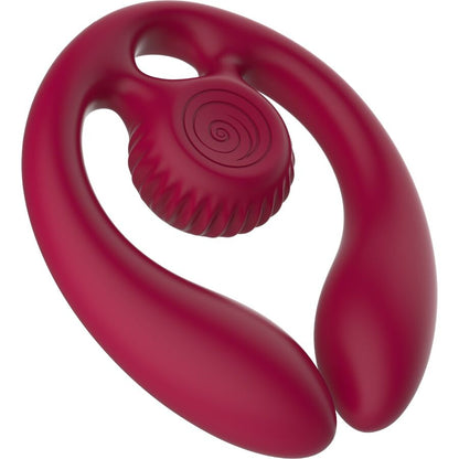 SNAIL VIBE - GIZI DUO COUPLES STIMULATOR REMOTE CONTROL BURGUNDY - My naughty haven #