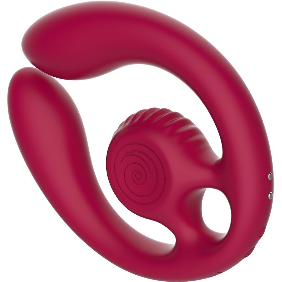 SNAIL VIBE - GIZI DUO COUPLES STIMULATOR REMOTE CONTROL BURGUNDY - My naughty haven #