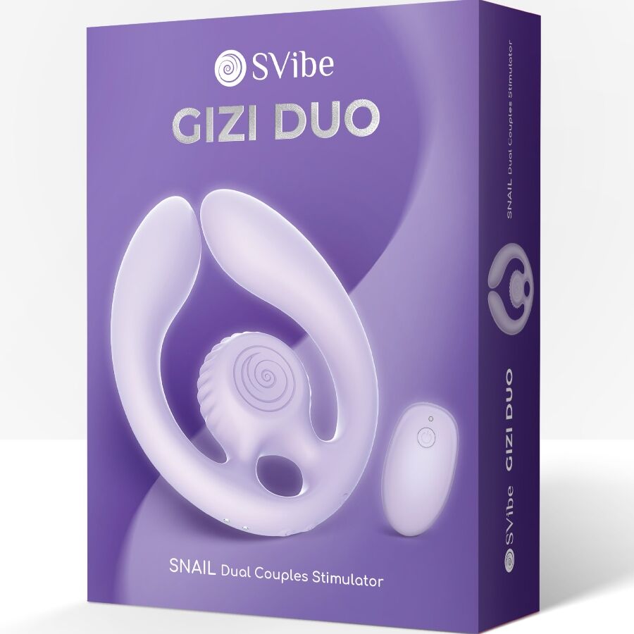 SNAIL VIBE - GIZI DUO COUPLES STIMULATOR REMOTE CONTROL LILAC - My naughty haven #