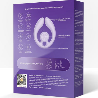 SNAIL VIBE - GIZI DUO COUPLES STIMULATOR REMOTE CONTROL LILAC - My naughty haven #