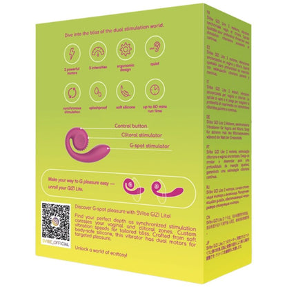 SNAIL VIBE - GIZI LITE DUAL G-SPOT & CLITORAL PINK VIBRATOR - My naughty haven #