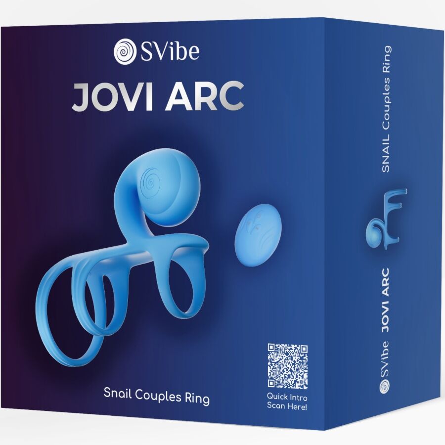 SNAIL VIBE - JOVI ARC COUPLE RING REMOTE CONTROL BLACK - My naughty haven #