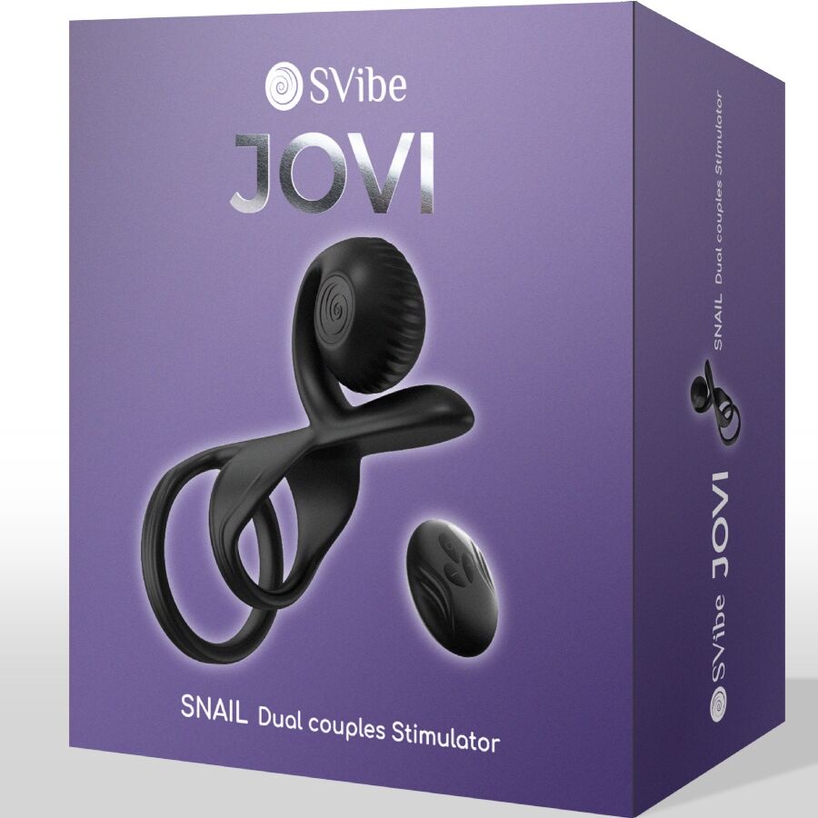 SNAIL VIBE - JOVI COUPLES RING REMOTE CONTROL BLACK - My naughty haven #