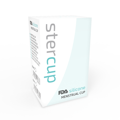 STERCUP - FDA SILICONE MENSTRUAL CUP AQUAMARINE - SIZE L - My naughty haven #