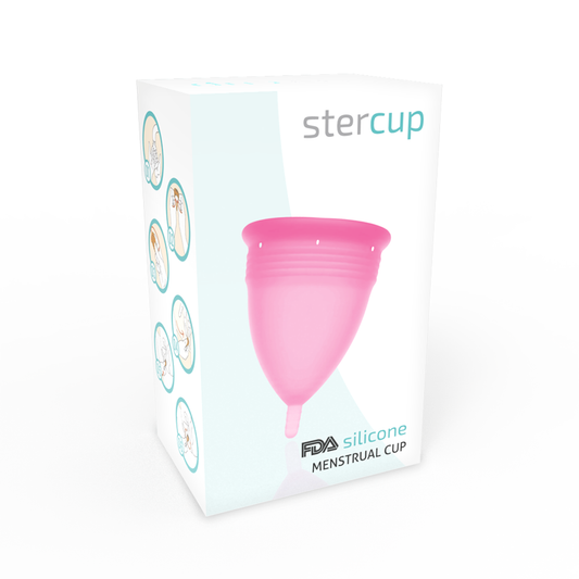 STERCUP - FDA СИЛИКОНОВА МЕНСТРУАЛНА ЧАШКА РОЗОВА - РАЗМЕР S