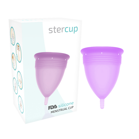 STERCUP - FDA SILICONE MENSTRUAL CUP VIOLET - SIZE S - My naughty haven #