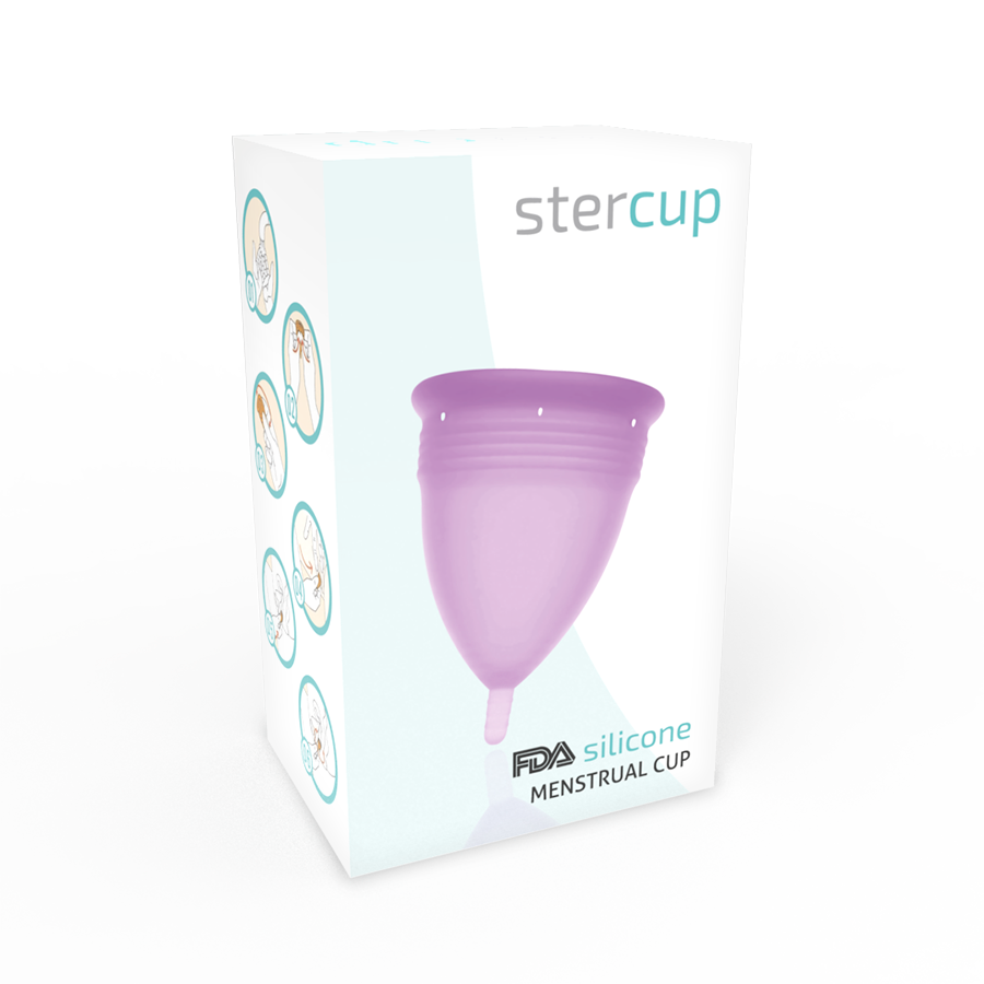 STERCUP - FDA SILICONE MENSTRUAL CUP VIOLET - SIZE S - My naughty haven #