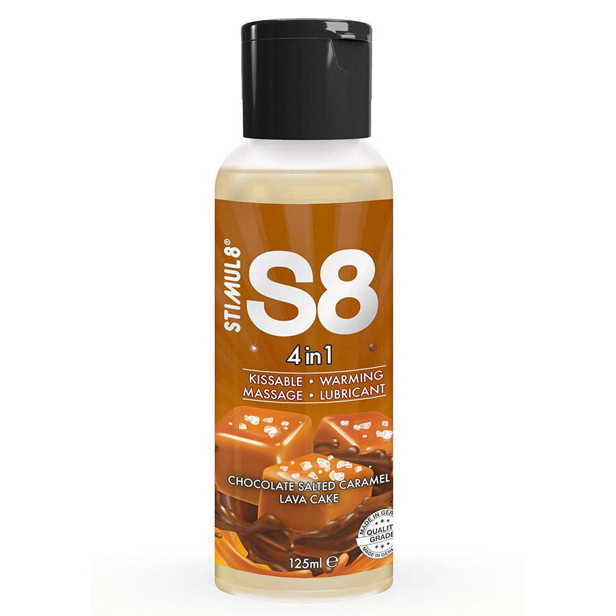 STIMUL8 - S8 4 IN 1 CHOCOLATE AND SALTED CARAMEL DESSERT LUBRICANT 125 ML - My naughty haven #