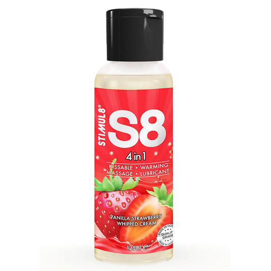 STIMUL8 - S8 4 IN 1 STRAWBERRY DESSERT LUBRICANT 125 ML - My naughty haven #