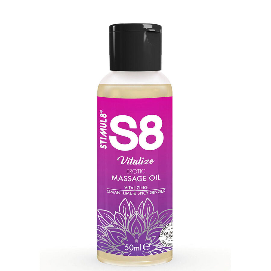 STIMUL8 - S8 MASSAGE OIL BOX 3 X 50 ML - My naughty haven #