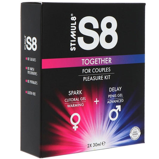 STIMUL8 - S8 TOGETHER COUPLE KIT 2 X 30 ML - My naughty haven #