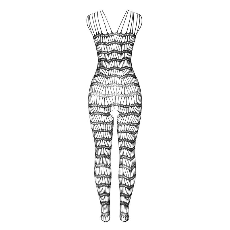 SUBBLIME - 951696 FISHNET CROTCHLESS BODYSTOCKING WITH STRAPS ON THE SHOULDERS BLACK ONE SIZE - My naughty haven #