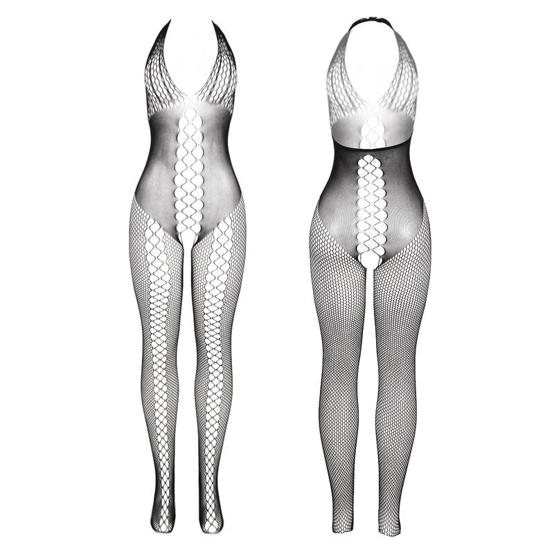 SUBBLIME - 951832 BODYSTOCKING WITH OPEN BACK AND CROSS DETAILS BLACK ONE SIZE - My naughty haven #