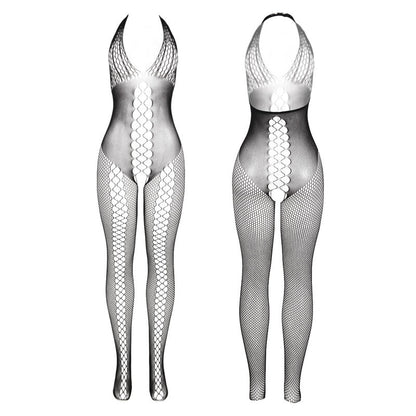 SUBBLIME - 951832 BODYSTOCKING WITH OPEN BACK AND CROSS DETAILS BLACK ONE SIZE - My naughty haven #