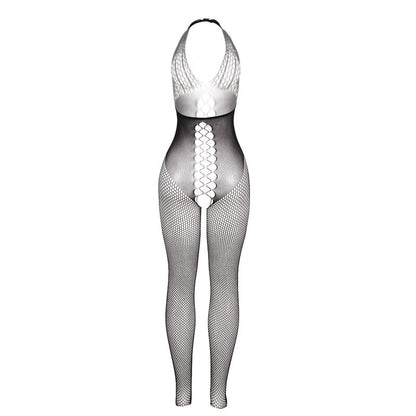 SUBBLIME - 951832 BODYSTOCKING WITH OPEN BACK AND CROSS DETAILS BLACK ONE SIZE - My naughty haven #