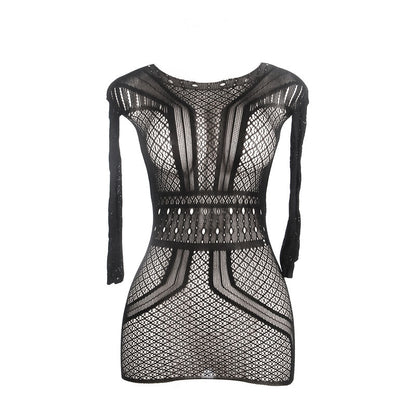 SUBBLIME - 951931 SHORT FISHNET DRESS WITH BARE BACK ONE SIZE - My naughty haven #