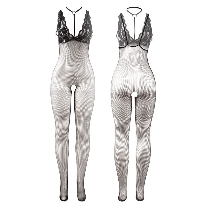 SUBBLIME - 951993 BLACK TRANSPARENT FISHNET CROTCHLESS BODYSTOCKING ONE SIZE - My naughty haven #