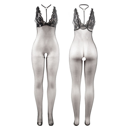 SUBBLIME - 951993 BLACK TRANSPARENT FISHNET CROTCHLESS BODYSTOCKING ONE SIZE - My naughty haven #