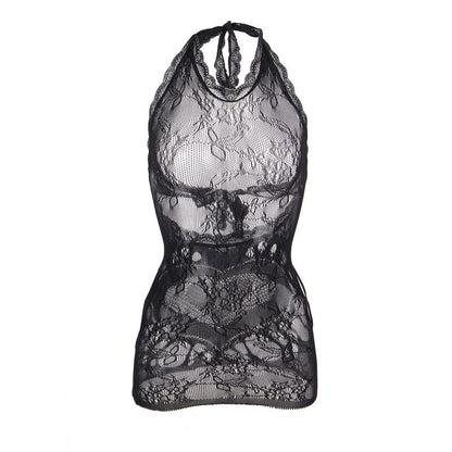 SUBBLIME - 952075 SHORT FISHNET DRESS WITH BACK BACK AND HEART DETAIL BLACK ONE SIZE - My naughty haven #
