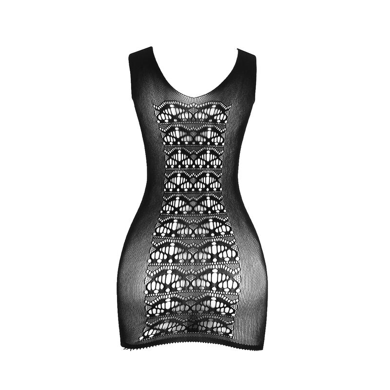 SUBBLIME - 952167 SHORT ELASTIC FISHNET DRESS BLACK ONE SIZE - My naughty haven #