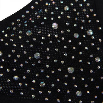 SUBBLIME - 952174 FISHNET BODYSTOCKING WITH GLOVES AND DIAMONDS BLACK ONE SIZE - My naughty haven #