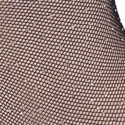 SUBBLIME - 952297 GLOSSY FISHNET BODY WITH OFF SHOULDERS LONG SLEEVE BLACK ONE SIZE - My naughty haven #