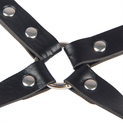 SUBBLIME - 953690 HANDCUFFS WITH BONDAGE BELT BLACK ONE SIZE - My naughty haven #